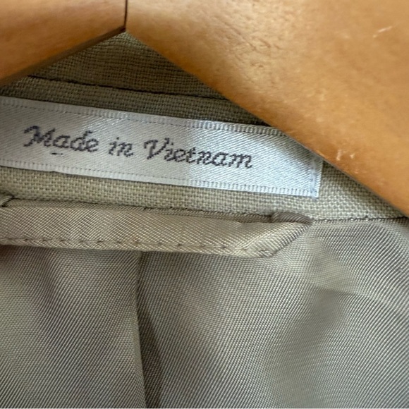 Ralph Lauren 100% Linen Blazer Men’s Size 42L Tan Beige  Classic  **read Desc** - Picture 3 of 15